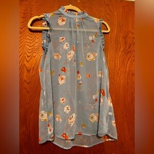 Floral Sleeveless Blouse